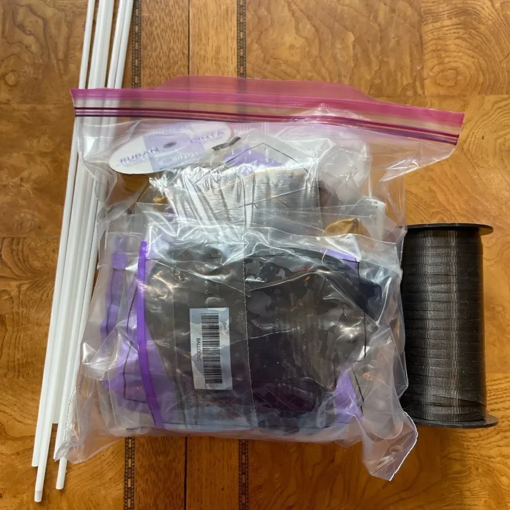Gold & Black Balloon Making Supplies!